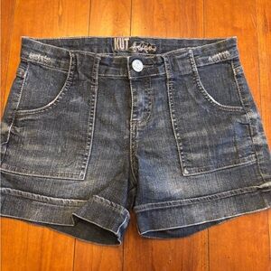 Kut from the Kloth Dark Wash Denim Jean Shorts